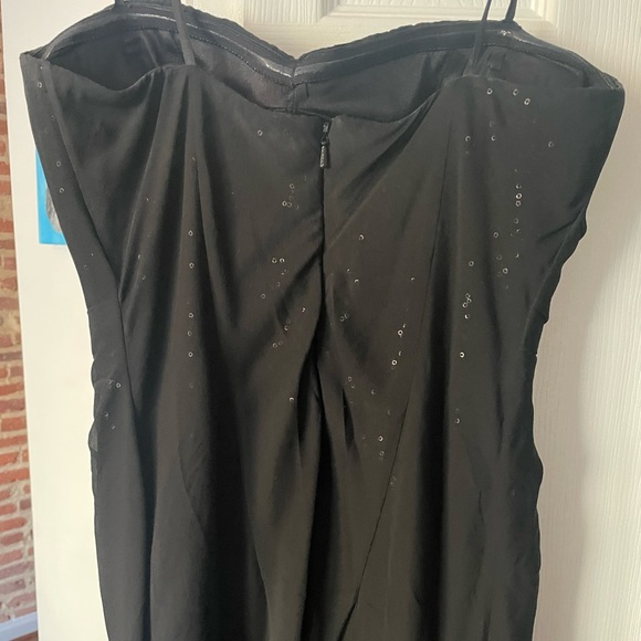 Black Floor Length Gown by Aidan Mattox - Picture 5 of 11
